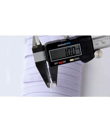 White Braided Elastic Cord 1/2 Inch - 40 Yards | Heavy Stretch Knit Spool | Bedspread Band - Buy Online on GoSupps.com