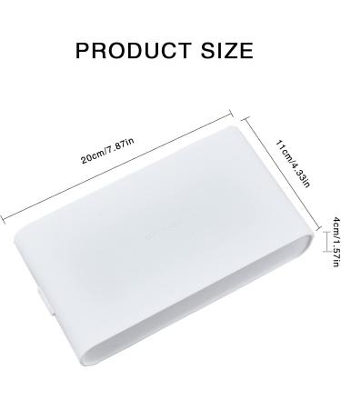 NICENEEDED Nail Art Stickers Storage Box White Rectangle Plastic Container with lid for Nail Decals Portable Dustproof Organizer Sundries Storage Nail Art Accessories - Buy Online on GoSupps.com