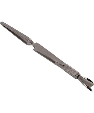 Nail Shaping Tweezers Double End Portable Nail Cuticle Pusher Stylish Look for Home (Ruthenium Black) - Buy Online on GoSupps.com