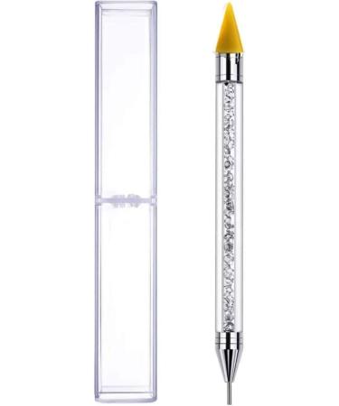 Nail Art Dual Ended Crystal Rhinestone Gem Picker Wax Gem Pickup Pen Tool Art DIY Decoration Tool For Picking Nail Rhinestones Crystal Studs Gems Caviar Beads jewel Diamond Stones