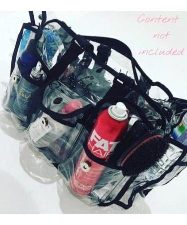 Nanshy Clear Makeup Bag for Artists | Large Travel Organizer with Zipper Handles & Compartments | Durable PVC Storage Solution - Buy Online on GoSupps.com