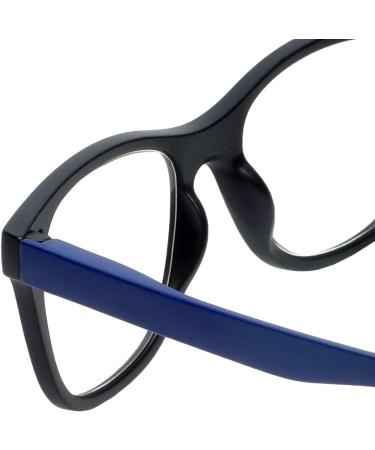 Magz Chelsea +3.00 Reading Glasses - Stylish Black/Blue Magnetic Neck Readers for Men & Women - Buy Online on GoSupps.com