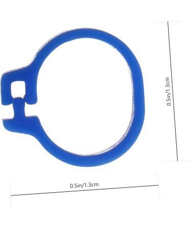 BESPORTBLE 300 Pcs Meat Pigeon Anklet Chicks Identify Clip Ring Chicken Leash Bird Ankle Ring Parrot Plastic 1.3X1.3CMx3pcs Dark Bluex3pcs - Buy Online on GoSupps.com