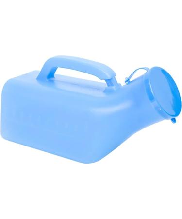 1 Packs -Men's Urinal Spill Proof Urinal -Anti-Spill Reusable for Men with Lid Urinal Funnel for Home Travel Outdoor Blue Happy - Buy Online on GoSupps.com