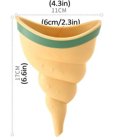 Female Urinal Device | Standing Up to Pee Funnel Conch Type Female Urinal Device Foldable Reusable Women Pee Funnel for Travel and Outdoor Conch Shape + Stability Ring Light Yellow - Buy Online on GoSupps.com