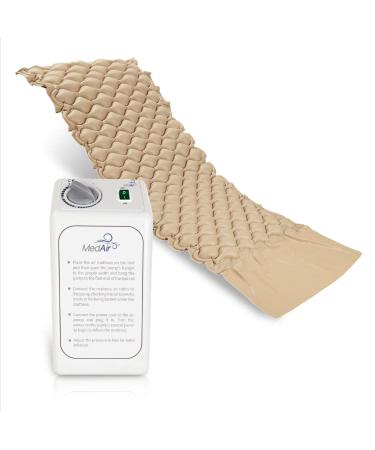 MedVance Premium Alternating Air Pressure Mattress Pad with Ultra Quiet Alternating Pump | Pressure Sore and Pressure Ulcer Prevention and Relief | Use on Medical, Hospital, or Standard Bed - Buy Online on GoSupps.com
