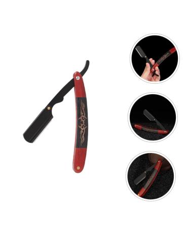 Minkissy Foldable Razor Manual Beard Shaver & Rustproof Steel Knife Holder for Mustache & Beard Styling - Buy Online on GoSupps.com