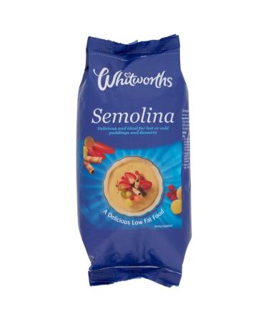 Whitworths | Semolina 2X500G (1Kg) | Delicious and ideal for hot or cold puddings and desserts | Suitable for Vegans 500.00 g (Pack of 2)