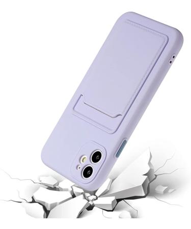 Tivenfezk Nadoli Silicone Case for Xiaomi Redmi A1 - Ultra Thin Shockproof & Scratch-Resistant Wallet TPU Cover with Credit Card Holder - Purple - Buy Online on GoSupps.com
