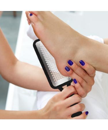 Pedicure Foot File Hard/Dead Skin Remover for Foot Pumice Reusable Stainless Steel Feet Rasp Used on Both Wet & Dry Feet(Black) - Buy Online on GoSupps.com