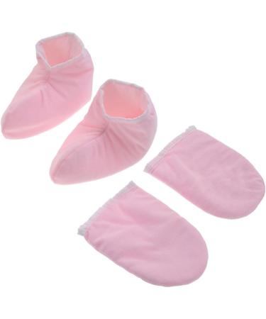 DOITOOL 4 Pairs Insulated Gloves Paraffin Wax Warmer Mittens Pumpkin Hat for Adults Mouse Costume Paraffin Bath Mitts Warm Gloves Beauty Gloves Thermal Gloves Foot Pink - Buy Online on GoSupps.com