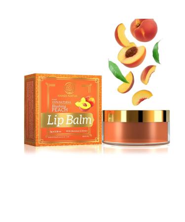 Khadii Peach Lip Balm with Beeswax and Shea Butter | Natural Lip Balm for Soft & Hydrated Lips | Herbal Lip Balm for Chapped Lips | Free from Harsh Chemicals | Unisex Lip Balm | 5gm