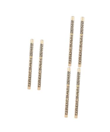 FOYTOKI 6 Pcs Eyebrow Pencils White Eyeshadow Double Tip Eyebrow Pencil Eye Brow Stamping Uk Brown Wooden