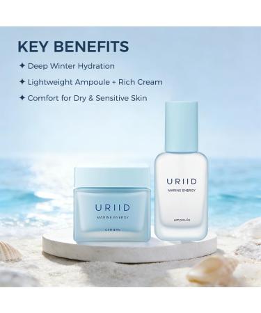 URIID 2-in-1 Marine Energy Ampoule & Cream Duo Intensive Winter Hydration for Dry Sensitive Skin Comfort Winter Gifting Set - Buy Online on GoSupps.com