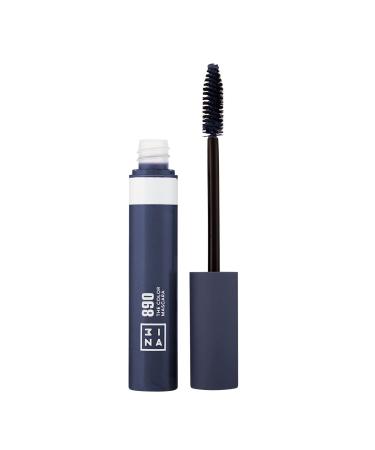 3INA The Color Mascara 890 - Navy Blue Colored Mascara Coats Eyelashes With Fun Color - Washable, Clump Free, Volumizing Mascara in Bold Colors - Colorful Vegan and Cruelty Free Makeup - 0.47 Fl. Oz