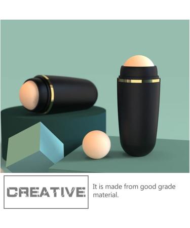 Lurrose 2pcs Facial Oil Absorb Roller - Volcanic Stone Oil Control Face Massage Tool for Men & Women | International Shipping - Buy Online on GoSupps.com