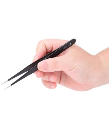 Stainless Steel Eyelashes Grafting Tweezers Makeup Tweezers Tool for Eyelashes Extension Nail Art Decoration for Professional Salon or Home Use(3#) - Buy Online on GoSupps.com