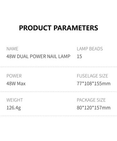 48W UV LED Nail Dryer Light Lamp With 2 Timer Setting For All Kinds Gel Polish Professional Nail Art Tools Mini Portable Mini Small Professional Uv Led Nail Dryer Lamp Fast Drying For Gel And Regular - Buy Online on GoSupps.com