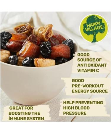 Happy Village Organic Soft & Dried Fruit Medley 567g - Buy Online on GoSupps.com