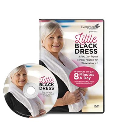 Little Black Dress Full Body Exercise DVD for Women  Seniors and Beginners  8-Minute Low-Impact Workouts for Home, Including Healthy Eating Guidance
