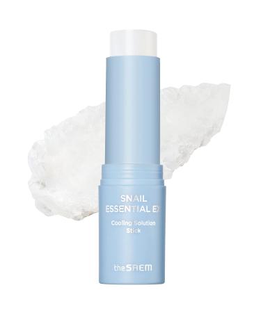 THESAEM Snail Essential EX Cooling Solution Stick Balm   Under Eye Depuffing & Soothing   Face & Eye Serum Treatment   With Snail Collagen & Aquaxyl for Moist Glow  0.38oz. Cooling Stick Balm