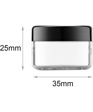 Toureal 15ml Black Cream Can Containers (20 Pieces) - Empty Cosmetic Socket Plastic Pots with Lids for Skincare & Makeup - Buy Online on GoSupps.com