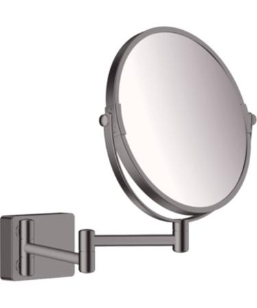 hansgrohe AddStoris Shaving mirror brushed black chrome 41791340 without LED light Brushed Black Chrome