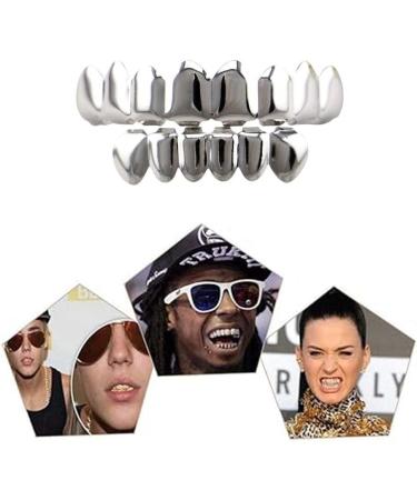 Qiwenr Jewelry Party Teeth Hip Hop Style Tooth Hip Hop Tooth Cap Tooth Silver - Buy Online on GoSupps.com