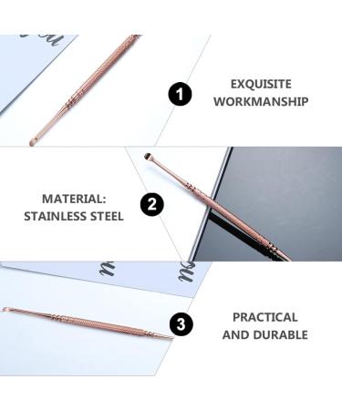 5pc Spring Earpicks Wax Curette Set - Stainless Steel Ear Cleaner for Adults | Comfortable and Sturdy Earwax Remover with Simple End Design - Buy Online on GoSupps.com