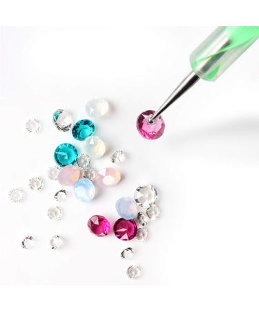 FOCCTS Nail Art Stones & Dotting Tools - 3D Glitter Nail Decoration Set for Stunning Nail Designs & Accessories - Buy Online on GoSupps.com