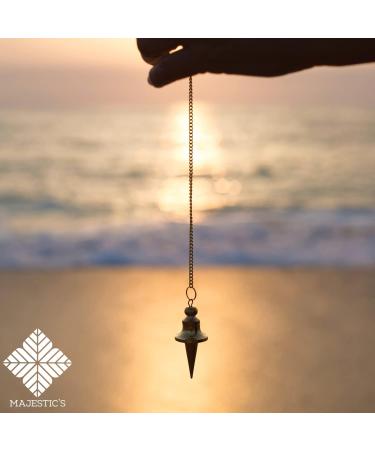 Esoteric Radiesthesia Pendulum Set - Gold Dripping Oracle & Witness Pendulum for Geobiology & Magnetizers | International Shipping Available - Buy Online on GoSupps.com