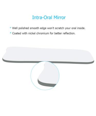 Dental Photography Mirror Set | 5-Piece Intraoral Reflector Mirrors for Orthodontics - High-Quality Dental Photography Tools - Buy Online on GoSupps.com