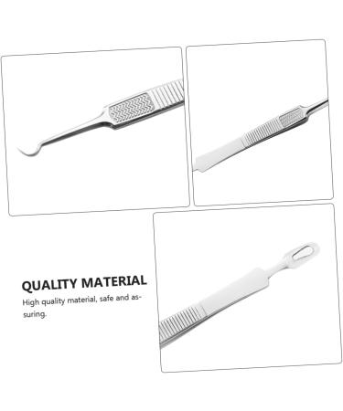 VINTORKY 3pcs Clip Blackhead Comedone Mole Removal Scissor Removal Tweezers Kit Stainless Steel Silver - Buy Online on GoSupps.com
