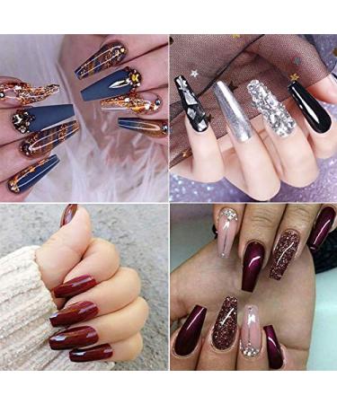 MWoot 500 Pieces French Acrylic Coffin Nails - Clear Fake Nail Tips for Women & Girls | 10 Sizes - Perfect for Nail Art - Buy Online on GoSupps.com