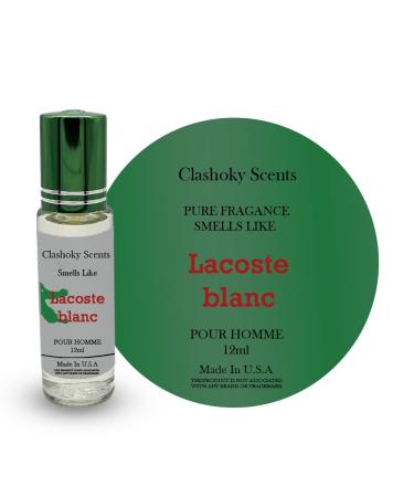 Fragrance Perfume Oils Lacose Blanc Cologne Roll On Body Oil for Men (12ml) (Pack of 1) Lacose Blanc 1 Fl Oz (Pack of 1)
