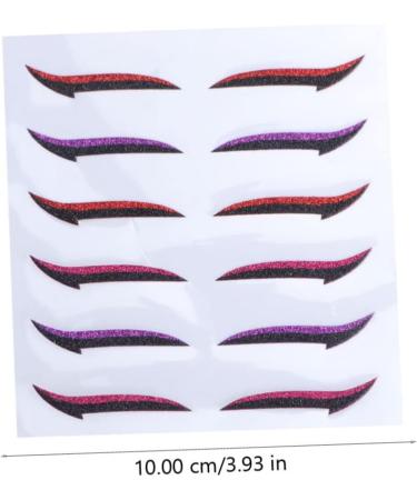  WOONEKY WOONEKY 12 Pairs of Double-Sided Eyeliner Stickers Invisible Strips for Eye Contour Lightweight and Easy to Carry - Buy Online on GoSupps.com