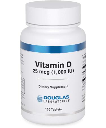 Douglas Laboratories Vitamin D (1 000 I.U.) | Vitamin D3 to Support Bones Teeth Cell Growth and Immune Function* | 100 Tablets