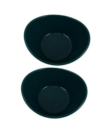 Alipis 2pcs Ingot Bowl Salad Bowl Ramen Bowls Salad Containers Household Tableware Fruit Kitchen Supplies 15.8X12.5CM Green