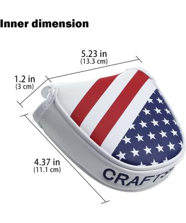 CRAFTSMAN GOLF USA Mallet Putter Cover for Scotty Cameron & Odyssey - Heel Shaft Mallet Headcover - Buy Online on GoSupps.com