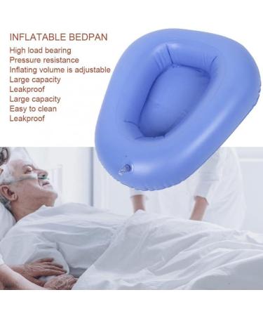 Washable Inflatable Bedpan for Elderly Care - 2PCS Anti-Bedsore Air Cushion Potty in Blue - Buy Online on GoSupps.com