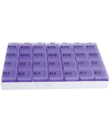 Buy Medichest 7-Day Pill Organizer with 4 Compartments - 6 7/8 x 4 1/2 x 7/8 - International Shipping Available - Buy Online on GoSupps.com