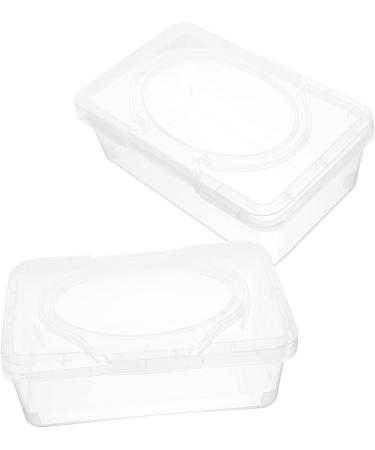 Hoement 6 STK Baby Towels Box | Disposable Wiping Holder for Children's Room | Reusable Travel Towels & Diaper Cloths | Transparent 19.5x12.5cm - Perfect for On-the-Go Parents - Buy Online on GoSupps.com