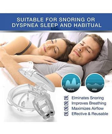 Snoring Nose Clip - 4pcs Clear Snore Stopper & Solution for Better Sleep - Buy Online on GoSupps.com