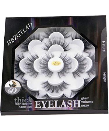 Buy HBZGTLAD 3D Mink Hair False Eyelashes - 7 Pairs Criss-Cross & Fluffy Eye Makeup Tools for Stunning Looks - Buy Online on GoSupps.com