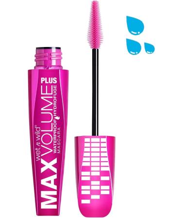 wet n wild - MAX VOLUME PLUS WATERPROOF MASCARA - Up to 10x more volume - Shade amp'd black - 100% Cruelty Free - Buy Online on GoSupps.com
