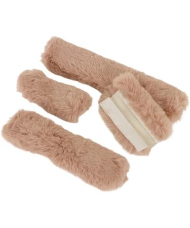 Outback Rider High-Quality Faux Fur Halter Padding Set - 4-Piece in Old Pink | Premium Equestrian Accessories for Ultimate Comfort - Buy Online on GoSupps.com