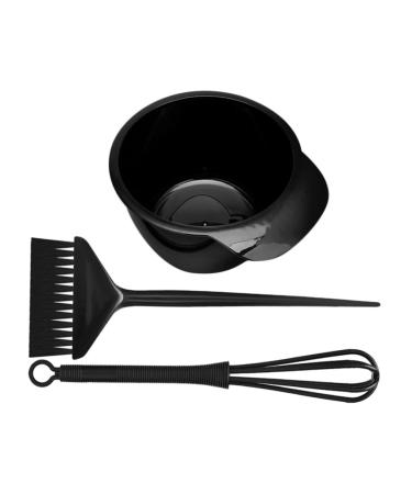 GALPADA Kit Pour Coloration Capillaire 3 Pi ces Noir Bol Pinceau Teinture Et B tonnet M langeur Pour Usage Domicile Outils De Teinture Professionnelle