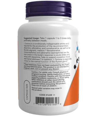 Ltirosine 750 mg Extra Strong 90 Vegetable Capsules - Buy Online on GoSupps.com