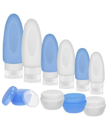 selizo 10 Leakproof Silicone Travel Bottles Squeeze Bottle Container for Cosmetic Toiletry Containers Shampoo Lotion Condiment - Buy Online on GoSupps.com