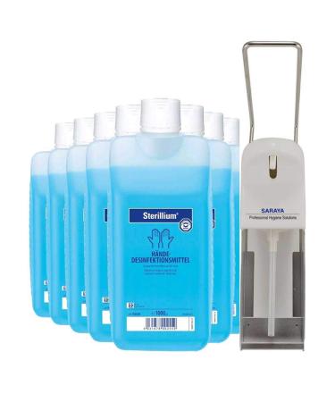 10x 1000 ml Sterillium + 1x disinfectant dispenser MDS-1000A hand disinfection SET